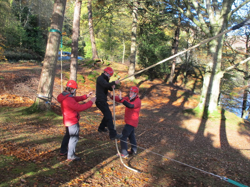 Temporary Low Ropes Course – in a box